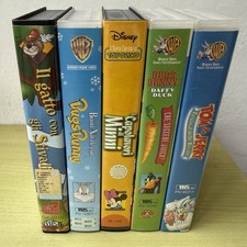 Lotto 5 vhs cartoni animati