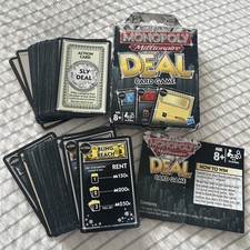 MONOPOLY Millionaire Deal gioco di carte 100% completo di scatola con istruzioni 