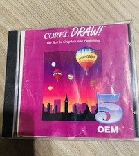 Software CorelDRAW 5 OEM Cd software di progettazione grafica Vintage