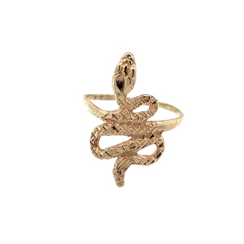 Anello serpente oro - serpente, giallo