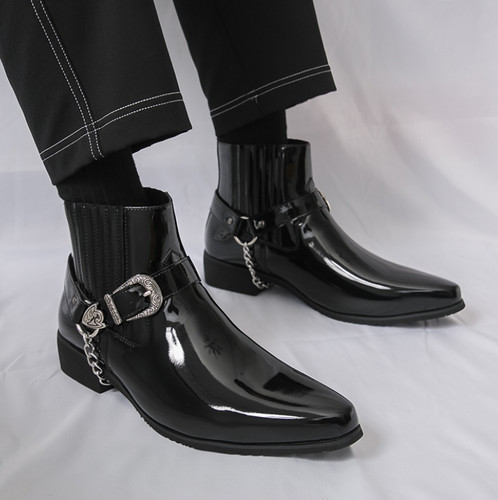Scarpe stivaletti uomo punta - scarpe,