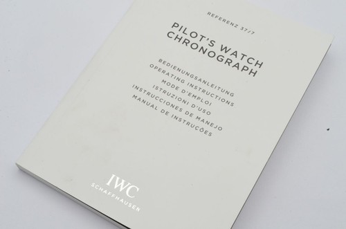 Iwc anleitung manual - iwc,