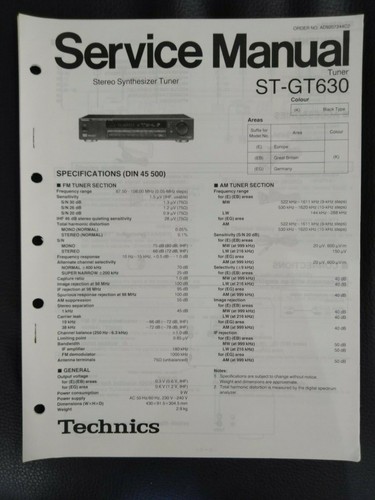 Technics gt630 manuale - technics,