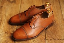 Stefanobi scarpe derby in pelle marrone marrone marrone da uomo UK 7,5 G US 8,5 EU 41,5