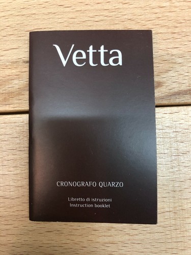 Libretto istruzioni orologio - libretto,