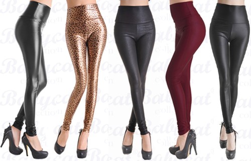 Leggings taillenhoch pantaloni - taillenhoch,