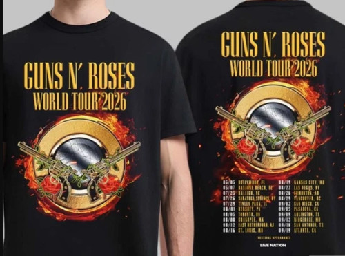 Maglietta guns roses - guns, world