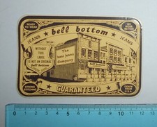 ADESIVO STICKER VINTAGE AUTOCOLLANT BELL BOTTOM JEANS ORIGINAL 