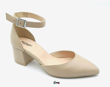 Nero Giardini E409500D Scarpe donna tacco decolletè elegante pelle lino New 2024