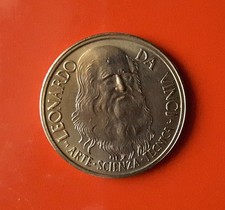 MEDAGLIA LEONARDO DA VINCI ARTE SCIENZA TECNICA [H879]