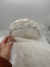 Velo da sposa vintage diadema
