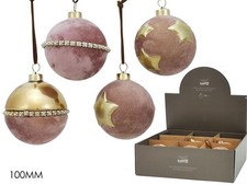 PALLA VETRO 100MM ROSA VELVET
