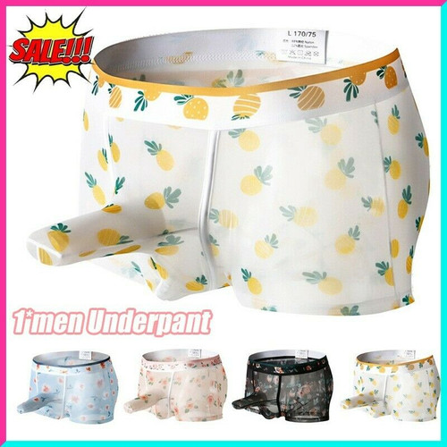 Boxer uomo fiori marsupio slip
