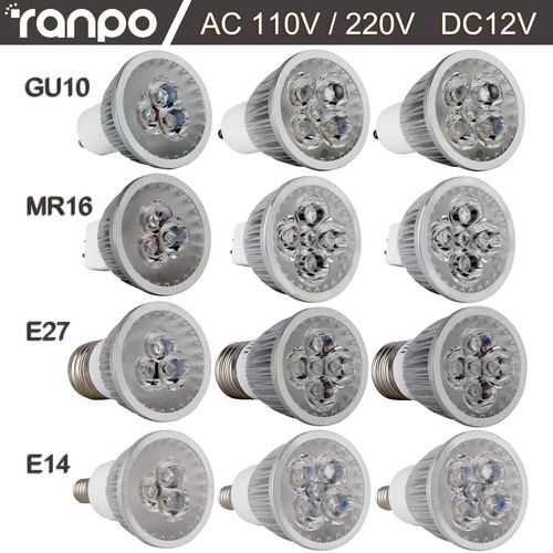 10pcs regolabile led faretto - 1/10pcs,
