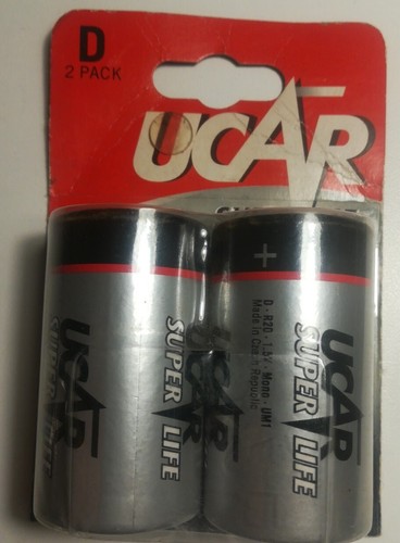 Ucar due pile torcia d - d, r20