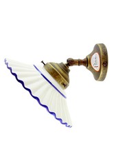 Applique ottone,appliques liberty,lampada parete da interno,piatto ceramica an16