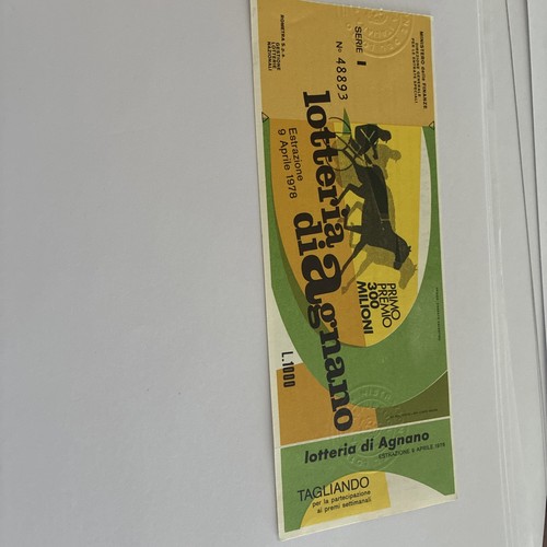 Biglietto lotteria nazionale - biglietto,