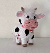 Mucca uncinetto, fatta a mano