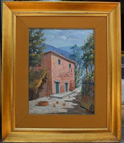 Dipinto olio tela - olio, su