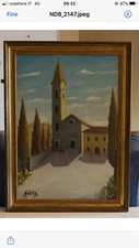 Chiesa - Dipinto Ad Olio 45x64
