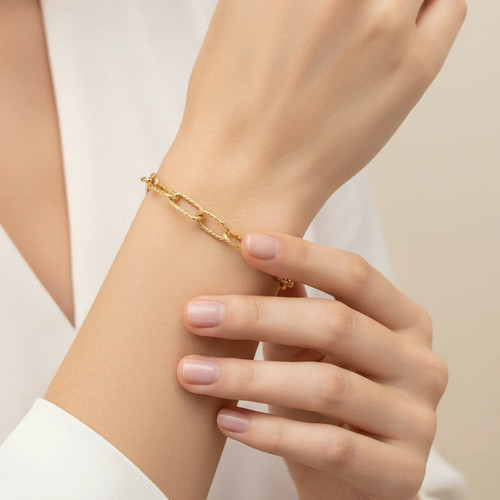 Bracciale maglie ovali - bracciale,