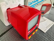 BLACK WHITE MINI TV 80s TV