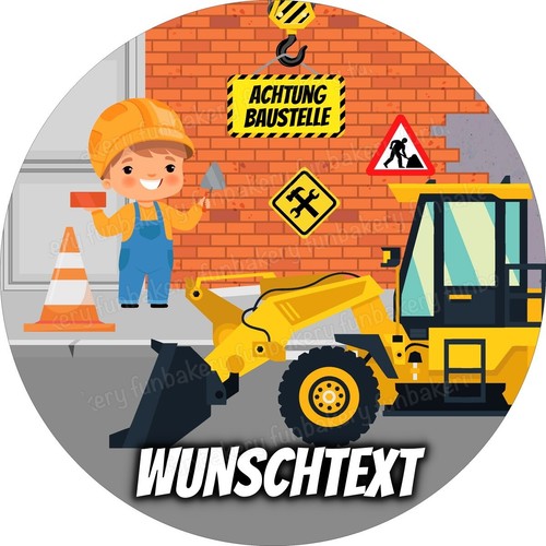 Baustelle tortenaufleger party - tortenaufleger,