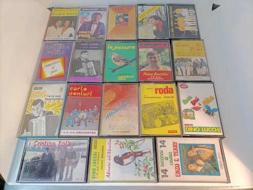 Lotto 18x musicassette liscio - lotto,