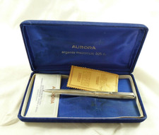 VECCHIA PENNA A SFERA AURORA ARGENTO STERLING 925 FUNZIONANTE