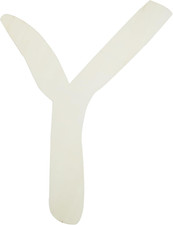 Lettera Y in Legno, Grande 12 Pollici Lettere in Legno Verniciabile Alfabeto per Parete D