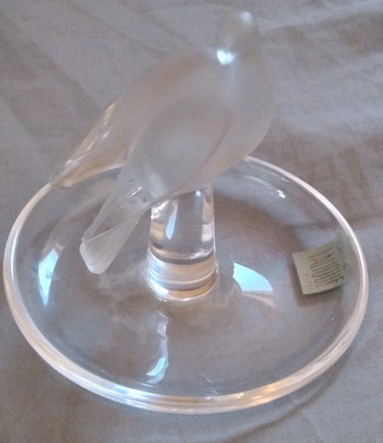 Vintage lalique bird trinket - vintage,
