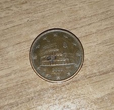 Errore di Conio Moneta 5 Centesimi Euro 2002 ITA 