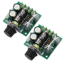 2PCS 12V-40V 10A PWM Regolatore Di Velocità Del Motore DC Con Manopola Rotante R