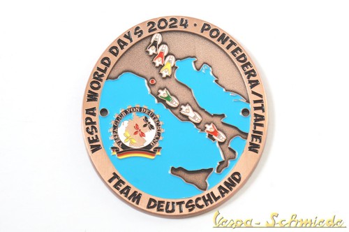Targa metallo vespa - targa, world