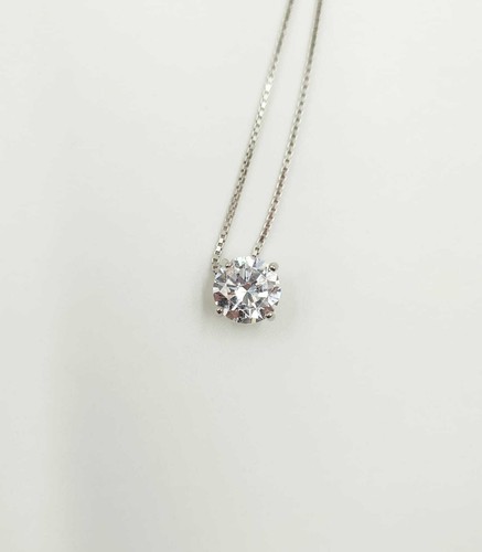 Collana con zircone - bianco, 7