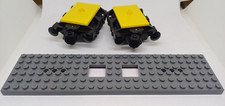 Lego City 1x 92088 Piastra vagone treno 6x24 + 2 carrelli con ruote e magnete