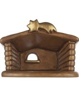 THUN  Presepe classico capanna . Altezza 19 cm. Fuori Produzione. Nuovo.