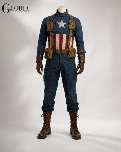 Costume tuta cosplay capitan - costume,