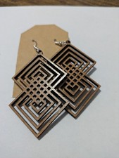 Orecchini Stile Boho Quadrati