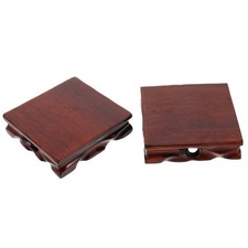  2 Pcs Porta Tè Alzatina Per Vasi Portavasi Legno Supporto Teiera