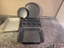 Lotto di 6 teglie da cucina