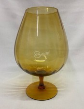 Vaso in vetro giallo altezza