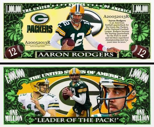 Aaron rodgers banconota - aaron,