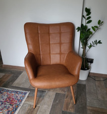 Poltrona ecopelle vintage