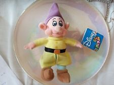 7 SETTE NANI PELUCHE CUCCIOLO ALTI 20 CM CON ETICHETTA DISNEY DA COLLEZIONE 