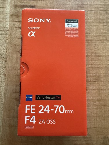 Objectif sony f4 - 24-70, oss