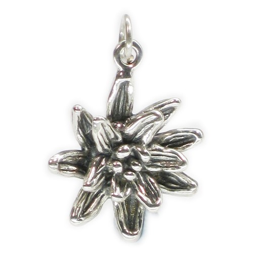Ciondolo fiore argento - ciondolo,