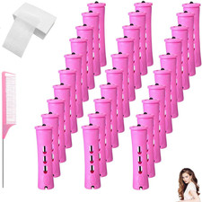 Set Di 61 Bigodini Permanenti 0,75 Cm, Set Completo, Viola, Grandi Bigodini Perm