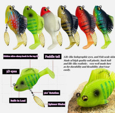 5 pezzi esca da pesca morbida