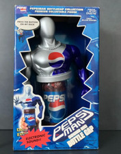 PEPSI MAN SOUND BIG BOTTLE CAP PEPSIMAN FIGURE 1999 collezione nuovo ma senza suono